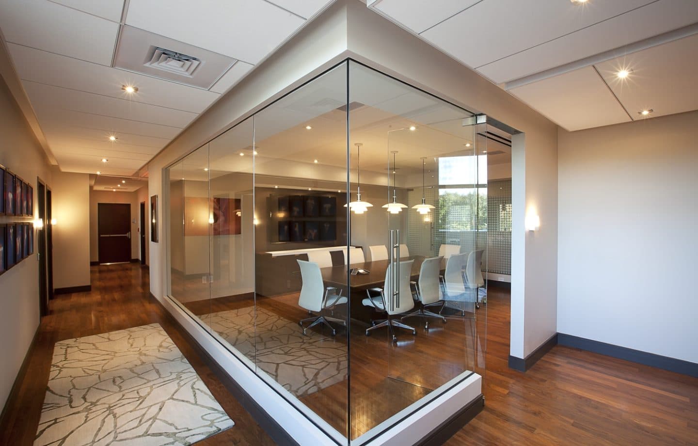 Clinical Research Office corridor and exam rooms