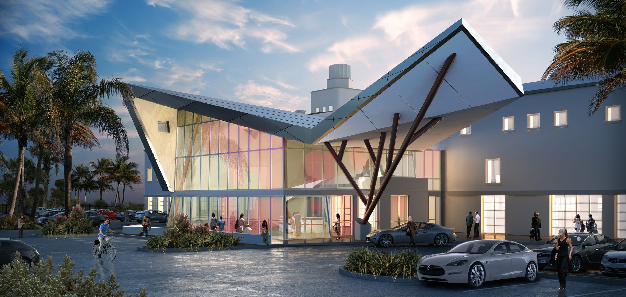 Glazer JCC entry pavilion rendering