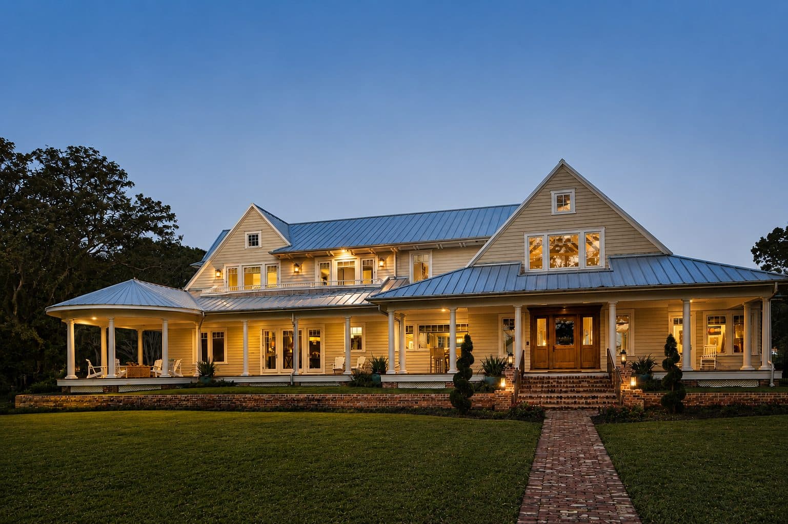 Old Bay Residence exterior at dusk