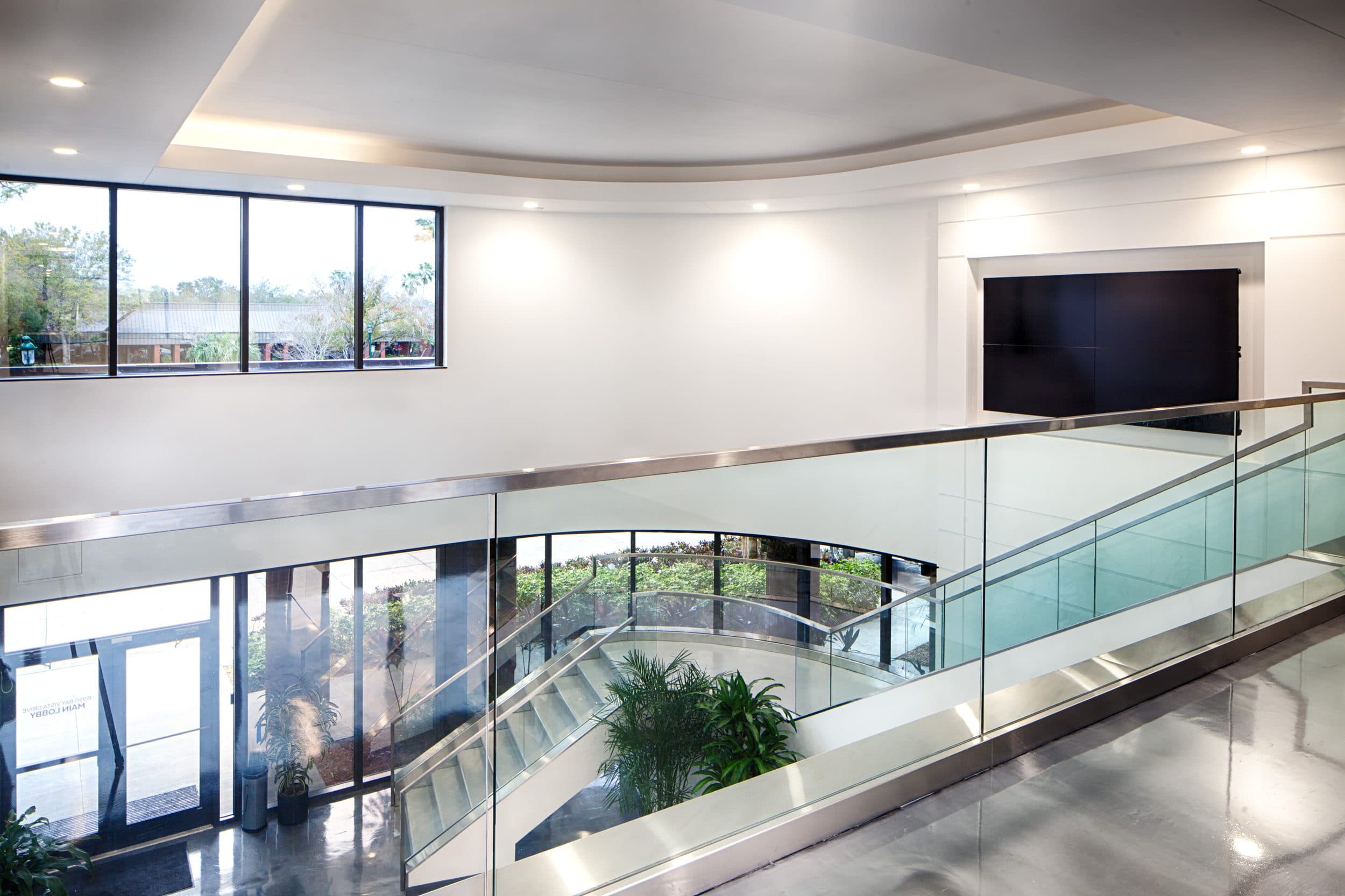 Vology community workspace with turf meeting area